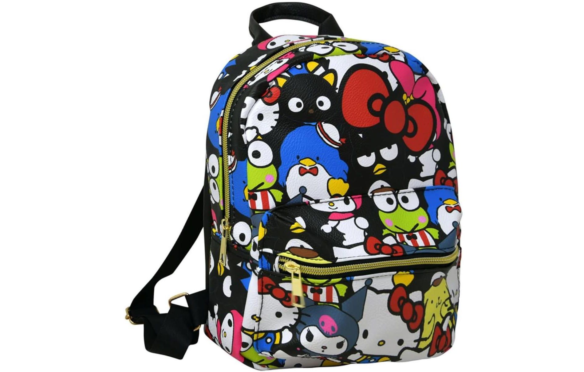 Hello Kitty and Friends 10" Faux Leather Mini Backpack - A Cute and Compact Companion for Young Hearts!