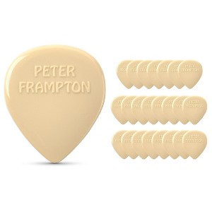 Dunlop Peter Frampton Vintage Jazz Teardrop White Picks 2.08 mm 24 Pack - 1 of 4
