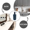 Cameo Countertop Soap/Lotion Dispenser, Rust-Proof Stainless Steel Pump,, Non-Slip Silicone Feet - Grey/Black Marble - image 3 of 4