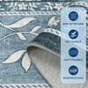 4x6 Rug for Bedroom, Provence Botanical Grove Washable Rugs Non Slip Low Pile Small Carpet for Bedside Kids Room Office Dining Room - 4 of 4