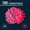 Graham Products Products 190 Pieces Glow in the Dark Rocks | Indoor & Outdoor Use - Garden, Fish Tank Pebbles - Pink - 2 of 4