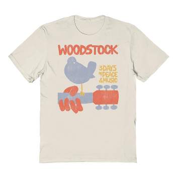 Woodstock Men's Star Spangled Short Sleeve Graphic Cotton T-Shirt
