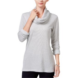 maison Jules Womens Striped Knit Blouse - 1 of 1