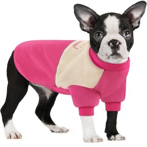 Dog Pink Sweaters for Dogs, Warm Dog Cat Sweatshirts Female, Pet Outfits, Cold Weather Coat Pet Clothes for Dogs Cats - 1 of 4