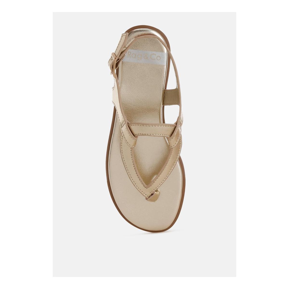 Обувь Rag & Co Womens Zorad Metallic Genuine Leather Flats 10 — фото 4