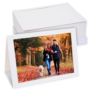 Best Paper Greetings 36 Pack Photo Frame Cards 5x7 inch - Photo Insert Cards with Envelopes for Wedding, Thank You, Anniversary, Birthday - 1 of 4