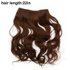 Unique Bargains Women's Big Wavy Hair Extensions High Temperature Fiber Brown 1 Pc - 3 of 3