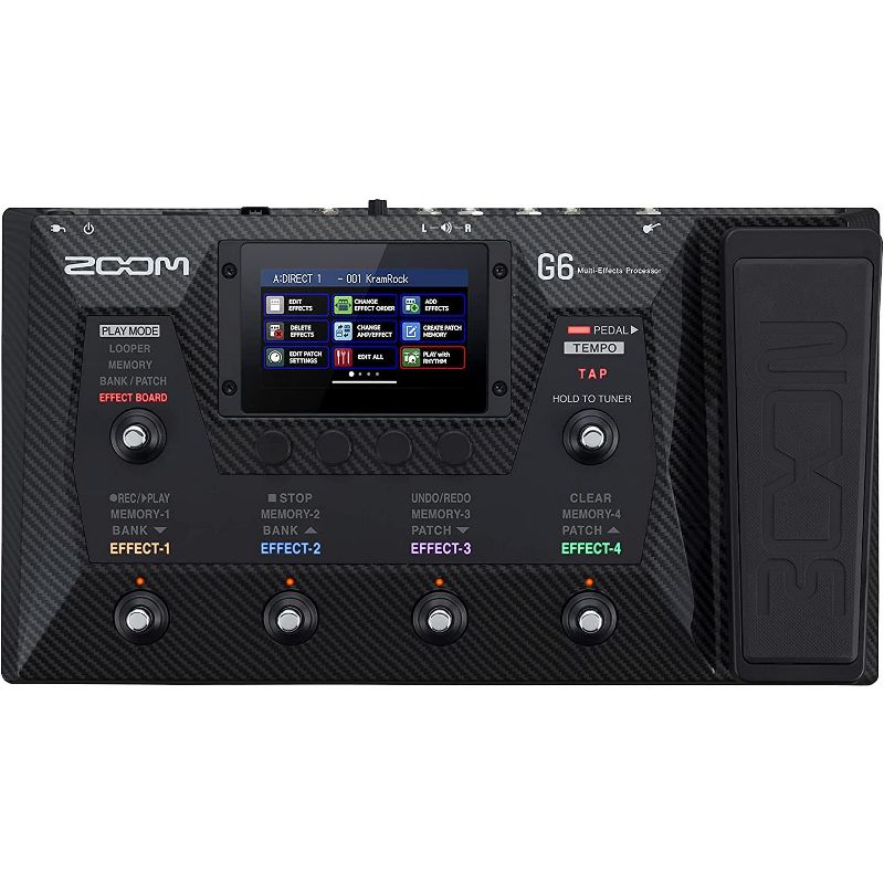 Zoom G6 Guitar Multi-Effects Processor with Expression Pedal, Touchscreen Interface, 4 of 5