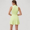 Anna-Kaci Women's Sleeveless Zip-Up Tennis Dress with Collared Neckline and Flared Hem - 4 of 4