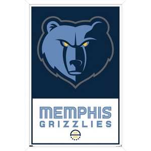 Trends International NBA Memphis Grizzlies - Logo 21 Framed Wall Poster Prints - 1 of 4
