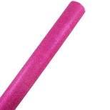 JAM PAPER Fuchsia Glitter Gift Wrapping Paper Roll - 1 pack of 25 Sq. Ft.