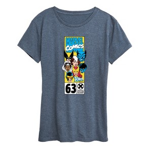Women's - Marvel - X Men Heads Short Sleeve Graphic T-Shirt - 1 of 4