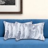 HomeRoots Set of Two 12" X 20" Gray Rabbit Natural Fur Throw Pillow - 2 of 4