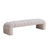 NicBex Modern 69.7" Tufted Storage Ottoman Bench,Chenille Armless Foot Stool & Bed Bench,Wide End of Bed Bench for Bedroom & Living Room - 2 of 4