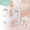 The Peanutshell Fairytale Forest Crib Bedding Set and Stuffie Plush Toy - 4 Piece Set - 4 of 4