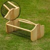 Gardenised Vintage Harvest Basket Pine Wood & Metal Mesh Wire Design Wooden Frame with Straight Handle for Fruits Vegetables - 3 of 4