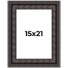 PosterPalooza | 3.5" Wide Ornate Black Picture Frame - UV Acrylic, Foam Board Backing, Hanging Hardware - 2 of 4