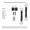 Nature Spring 30-Bulb Solar Power Outdoor LED Lighting With 8 Modes and Rechargeable Battery, Set of 2, 20.5', Cool White - 2 of 4