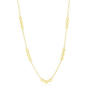 Classic Gold 14K Yellow Gold, Triple Oval by the Yard Necklace - Gold - 16+2 Inch - 1 of 2