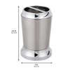 iDesign Stainless Steel Toothbrush Holder - Set of 2 - Brushed/Chrome - 4 of 4