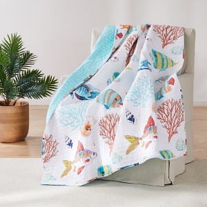 Barrier Reef Throw - One Quilted Throw - Levtex Home - 1 of 3