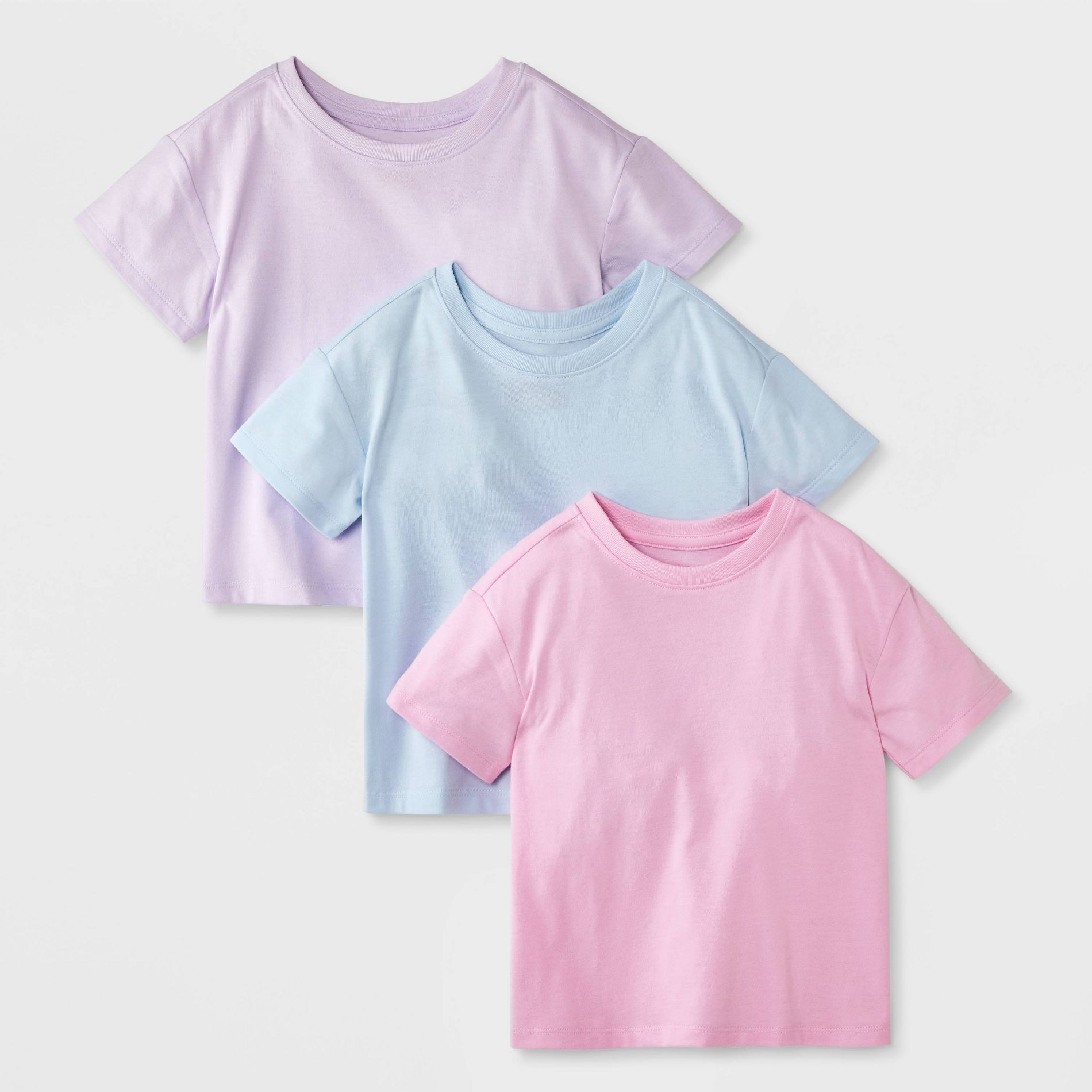 Toddler Girls' 3pk Short Sleeve T-Shirt - Cat & Jack™
