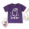 Boo Ghost Bow - Youth Short Sleeve Graphic T-Shirt and Toddler Short Sleeve Graphic T-Shirt - 2 of 3