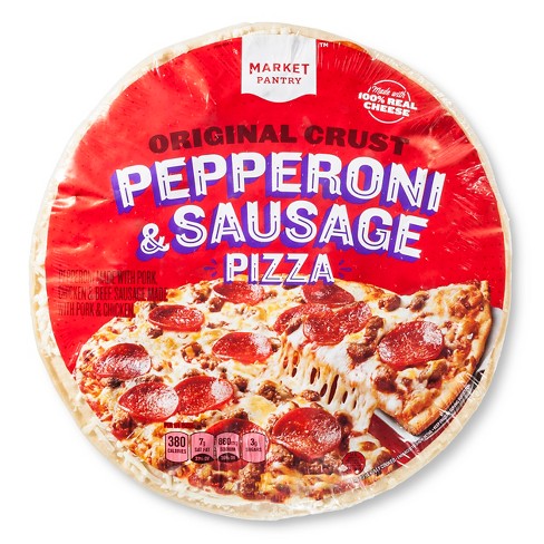 Sausage And Pepperoni Frozen Pizza 21oz Market Pantry Target