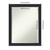 Amanti Art Oliver Narrow Beveled Wood Framed Bathroom Vanity Wall Mirror - 3 of 4