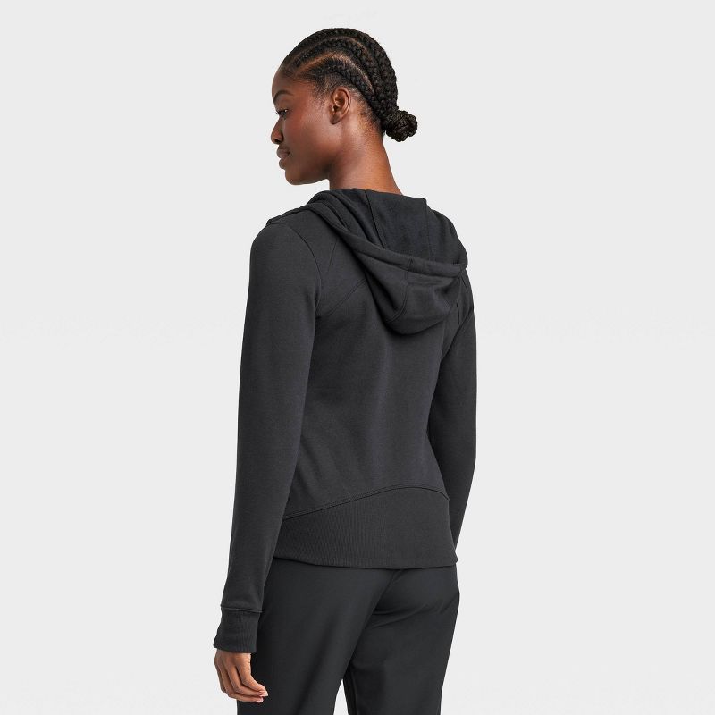 Women's Fleece Full Zip Hoodie - All In Motion™, 3 of 14