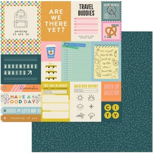 American Crafts Patterned Double-Sided Cardstock 12"X12" - 1 of 2