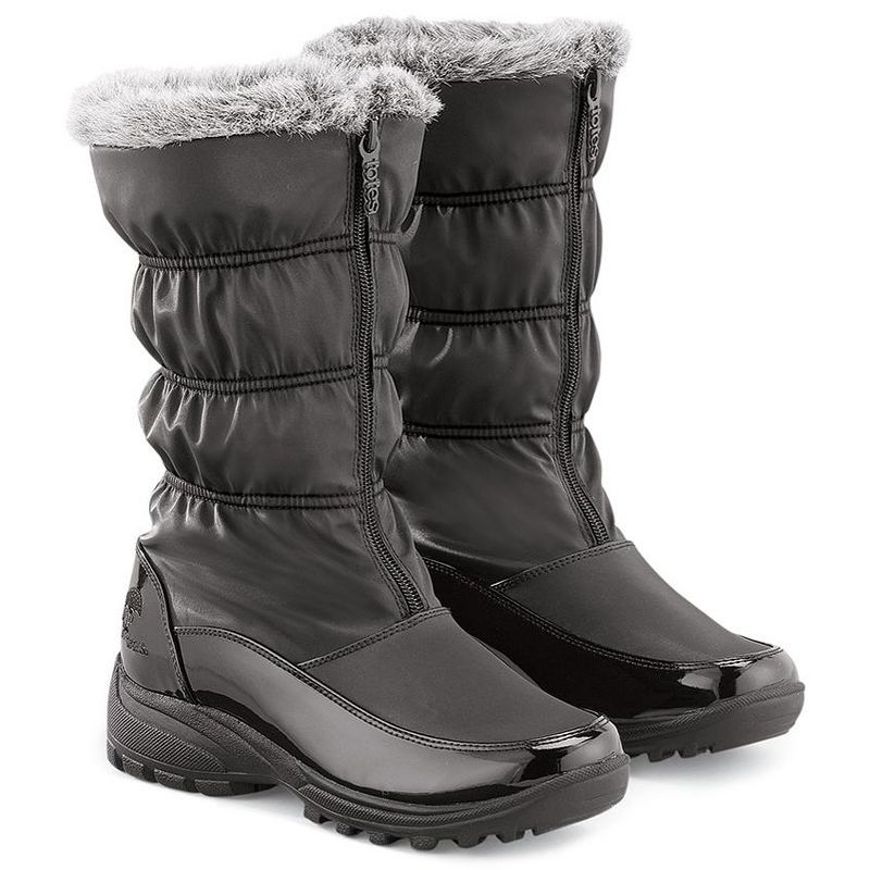 Collections Etc Totes Zip Front Waterproof Boots with Plush Lining, 4 of 5