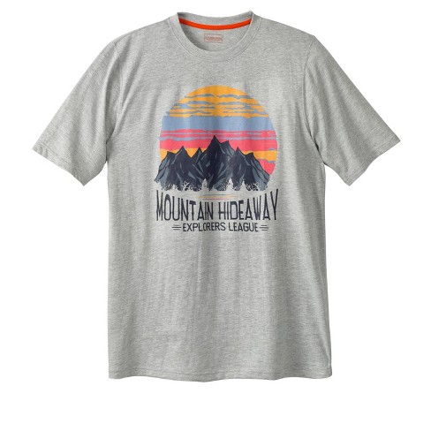 Boulder Creek By Kingsize Men's Big & Tall Nature Graphic Tee - Big ...