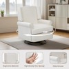 Swivel Rocker Chair, 360° Rocking Glider Recliner Chairs, Manual Nursery Glider with Soft Upholstered Seat & Backrest - 4 of 4