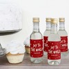 Big Dot of Happiness Joy To The World Christmas - Mini Wine and Champagne Bottle Label Stickers - Holiday Party Favor Gift for Women & Men - Set of 16 - 3 of 4