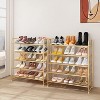 Simple Trending 5-Tier Stackable Shoe Rack Golden Yellow - 4 of 4