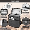OPUX Wine Bag, 4,6 Bottle Cooler Insulated Tote Carrier Travel Picnic BYOB, Leakproof Padded Portable Party Christmas Gift - 4 of 4