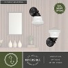VAXCEL Huntley LED Compatible Farmhouse Bathroom Vanity Wall Fixture White Schoolhouse Glass - 4 of 4