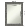 Amanti Art Forged Pewter Petite Bevel Wood Bathroom Wall Mirror 28 x 22 in. - image 4 of 4