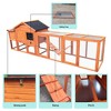 ORRD 111.5" Wooden Chicken Coop with Nesting Box, Large Outdoor Rabbit Hutch with Waterproof UV Panel & Slide-Out Tray for Backyard Poultry - 2 of 4