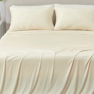 Ultra Soft Performance Solid Bed Sheet Set - Great Bay Home - 1 of 4