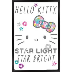 Trends International Hello Kitty: 20 Starshine - Face Framed Wall Poster Prints - 1 of 4