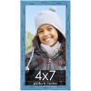 PosterPalooza | Photo Size Shabby Chic Blue Picture Frame - UV Acrylic, Foam Board Backing, Hanging Hardware - 2 of 4