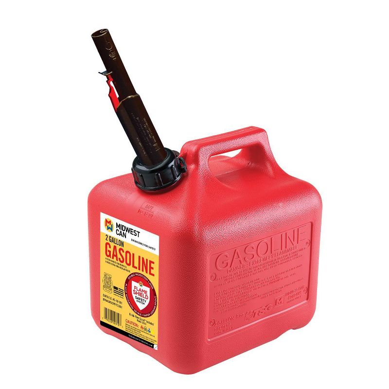 Midwest Can 2gal Gas Can Red Midwest Can, 1 of 5