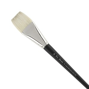 Creative Mark Pro Stroke Premium White Chungking Hog Bristle Artist Paint Brush - Bright - Natural Bristle Brush w/ Great Control Suitable for Oils, - 1 of 4