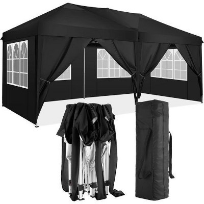 NicBex 10'x20' Folding Canopy with 6 Removable Sidewalls, Outdoor Pop Up Canopy -Event Shelter UPF 50+ Gazebo Portable Tents