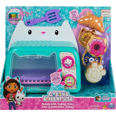 Gabby’s Dollhouse, Bakey with Cakey Oven, Kitchen Toy with Lights and Sounds, Toy Kitchen Accessories and Play Food