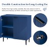 70"W Set of 2 Modern Minimalist Sideboard TV Stand TV Console Buffet Cabinet with Geometric Door and Adjustable Shelf-Christopher Knight Home - 4 of 4