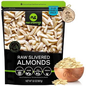Slivered Almonds, Unsalted by Nut Cravings - 1 of 4
