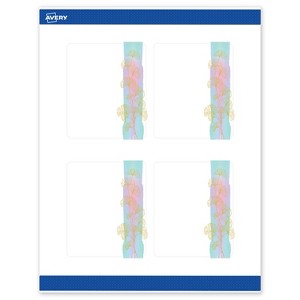 Avery Rectangle Labels, Floral Design, 4" x 3-1/3" - 1 of 4